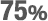 75%