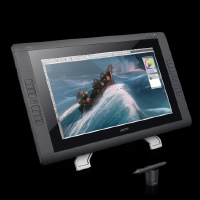 スマホ/家電/カメラwacom 22HD DTK-2200/K 液晶ペンタブレット 21.5インチ